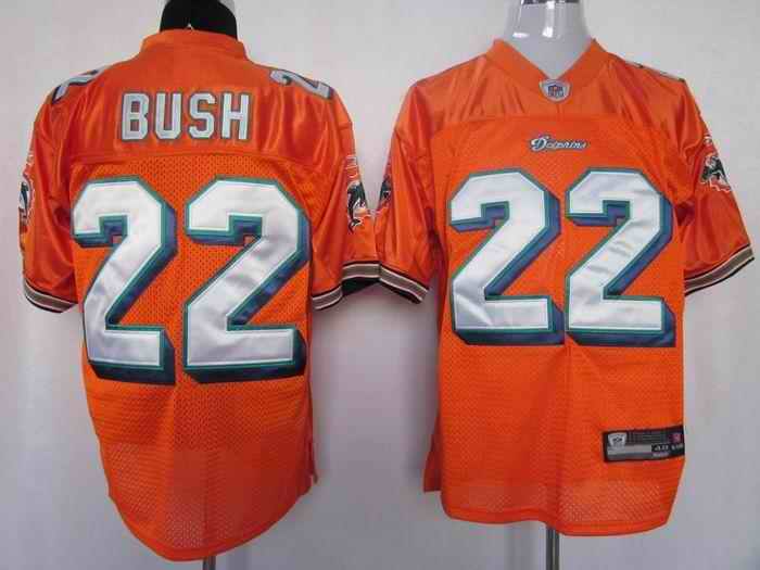 Miami Dolphins 22 Bush orange Jerseys