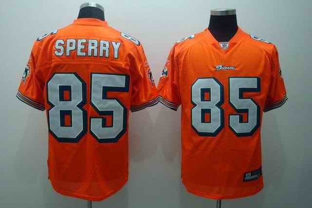 Miami Dolphins 85 Sperry orange Jerseys