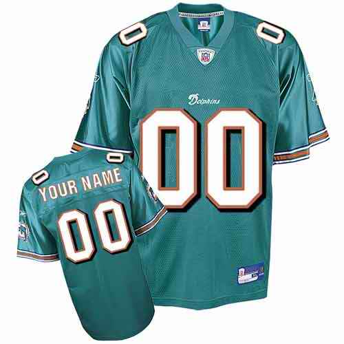 Miami Dolphins Youth Customized green Jersey