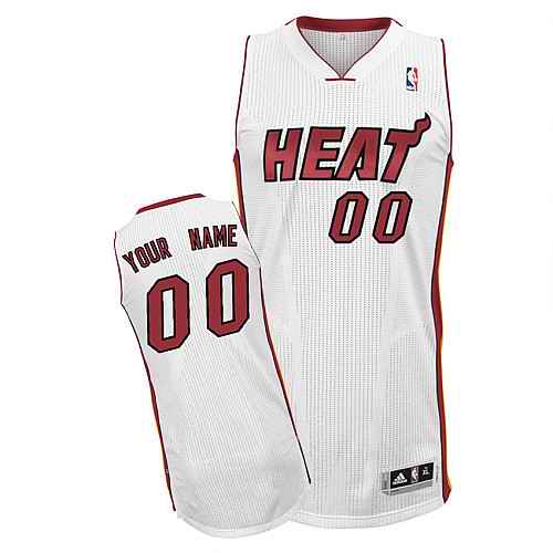Miami Heat Custom white Home Jersey