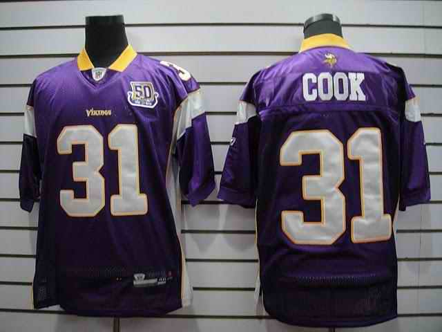 Minnesota Vikings 31 Cook purple 50TH Jerseys