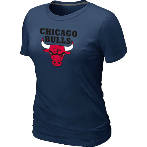 NBA Chicago Bulls Big & Tall Primary Logo D.Blue Women's T-Shirt