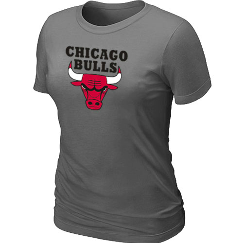 NBA Chicago Bulls Big & Tall Primary Logo D.Grey Women's T-Shirt