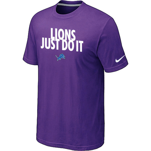 NFL Detroit Lions Just Do It Purple T-Shirt