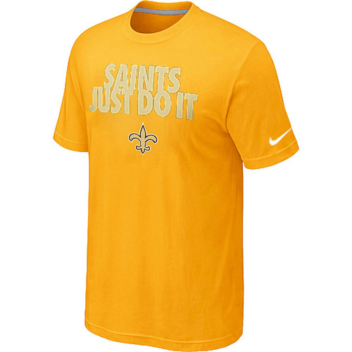 NFL New Orleans Saints Just Do It Yellow T-Shirt