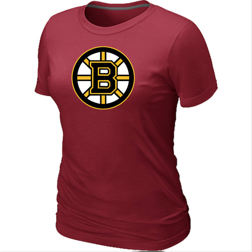 NHL Boston Bruins Big & Tall Women's Logo Red T-Shirt