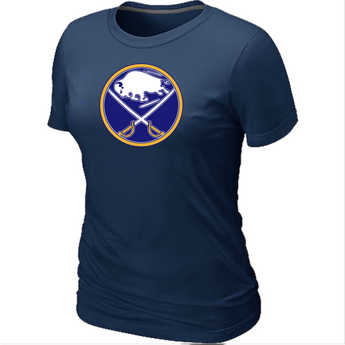 NHL Buffalo Sabres Big & Tall Women's Logo D.Blue T-Shirt