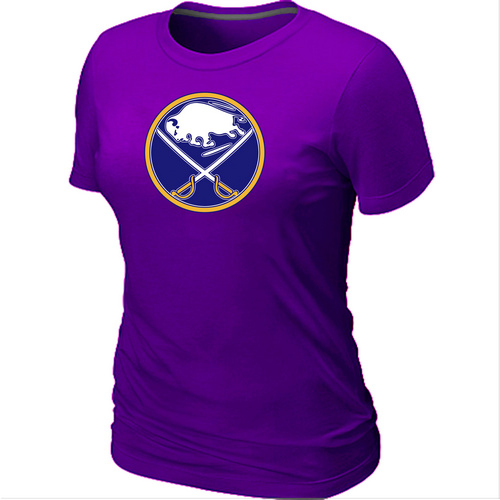 NHL Buffalo Sabres Big & Tall Women's Logo Purple T-Shirt