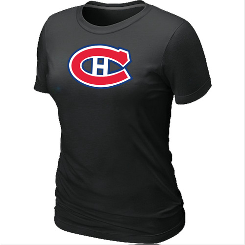 NHL Montr¨¦al Canadiens Big & Tall Women's Logo Black T-Shirt