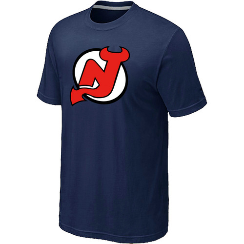 NHL New Jersey Devils Big & Tall Logo D.Blue T-Shirt