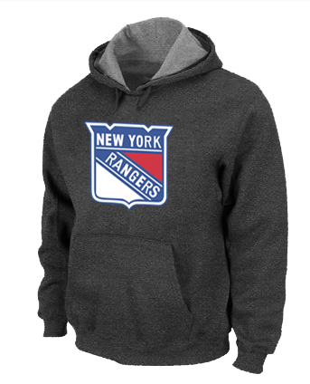 NHL New York Rangers Big & Tall Logo Pullover Hoodie D.Grey