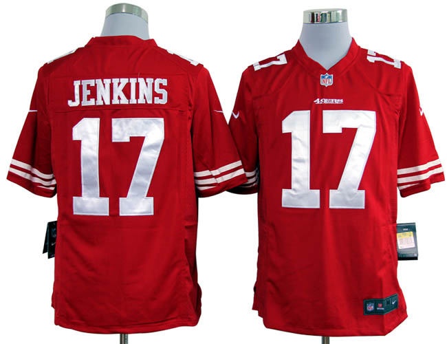 NIKE 49ers 17 Jenkinsred Game jerseys