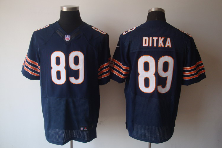 Nike Bears 89 Mike Ditka Blue Elite Jersey