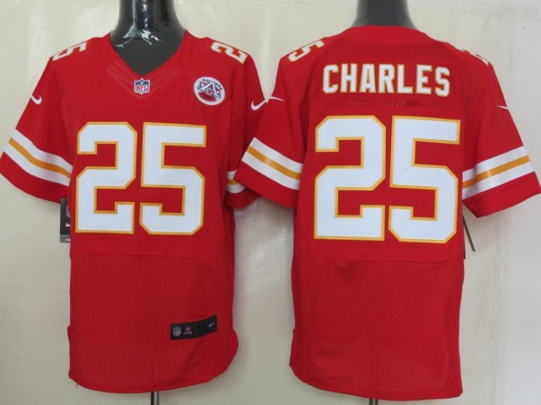 Nike Chiefs 25 Jamaal Charles Red Elite Jersey