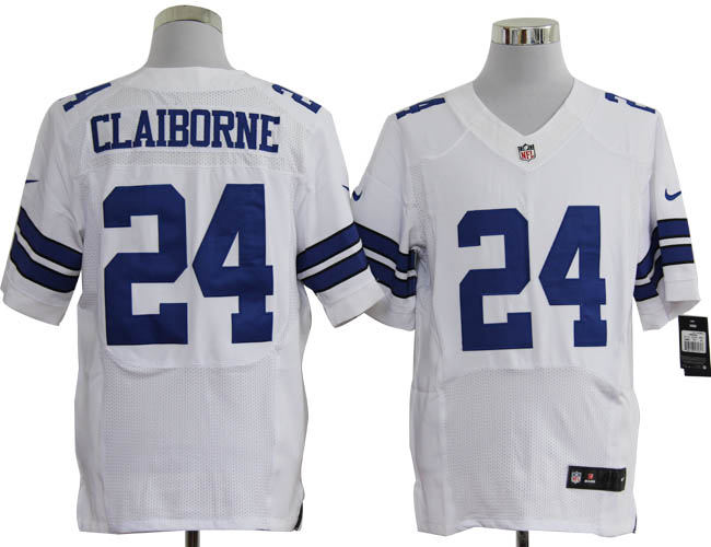 Nike Cowboys 24 Morris Claiborne White Elite Jersey