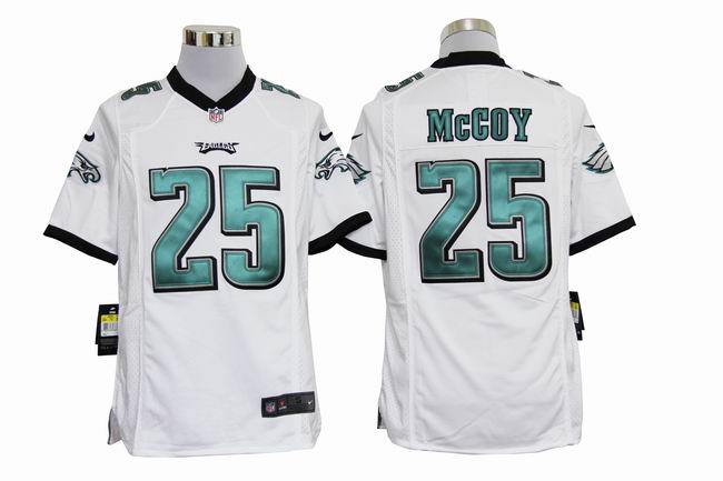 NIKE Eagles 25 McCoy white Game Jerseys