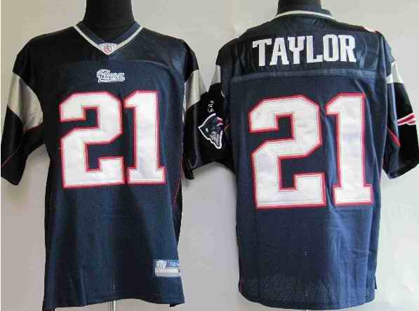 New England Patriots 21 Taylor Blue Jerseys