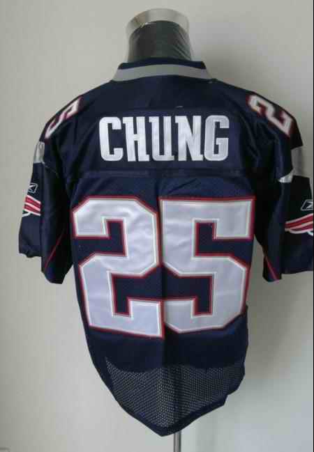 New England Patriots 25 Chung blue Jerseys