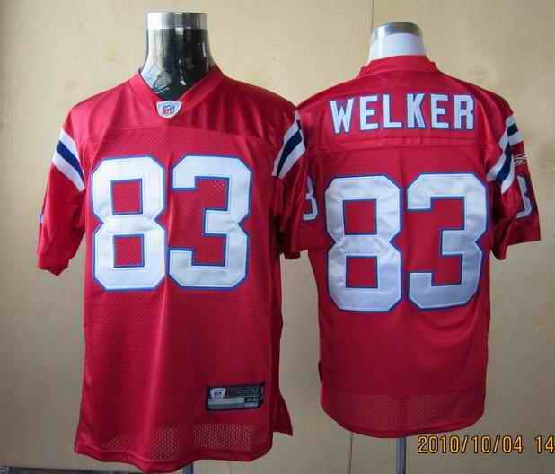 New England Patriots 83 Welker red Jerseys