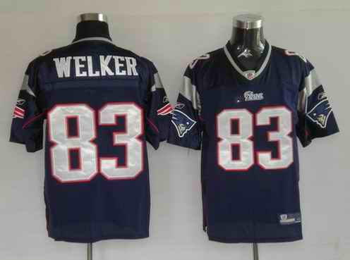 New England Patriots 83 Wes Welker Blue Jerseys