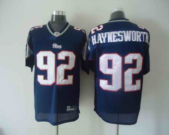 New England Patriots 92 Haynesworth blue Jersey