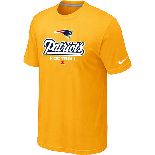 New England Patriots Critical Victory Yellow T-Shirt