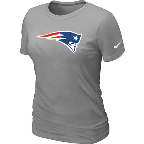 New England Patriots L.Grey Women's Logo T-Shirt
