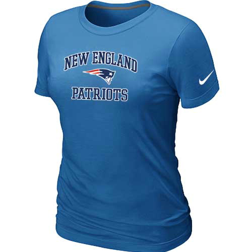 New England Patriots Women's Heart & Soul L.blue T-Shirt