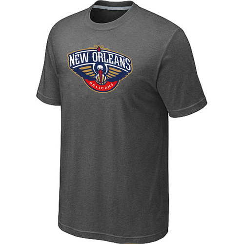 New Orleans Pelicans Big & Tall Primary Logo D.Grey T-Shirt