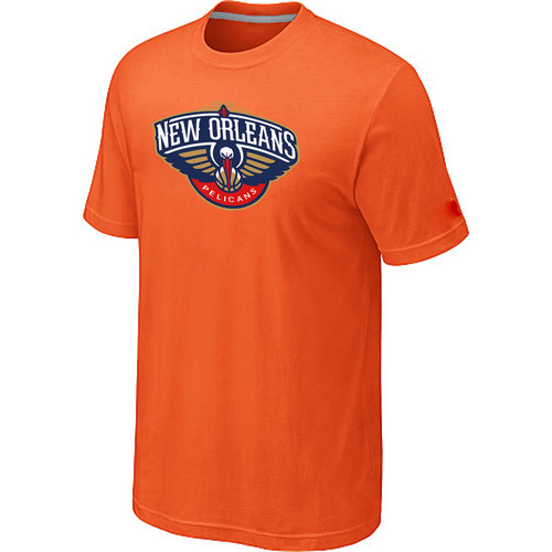 New Orleans Pelicans Big & Tall Primary Logo Orange T-Shirt