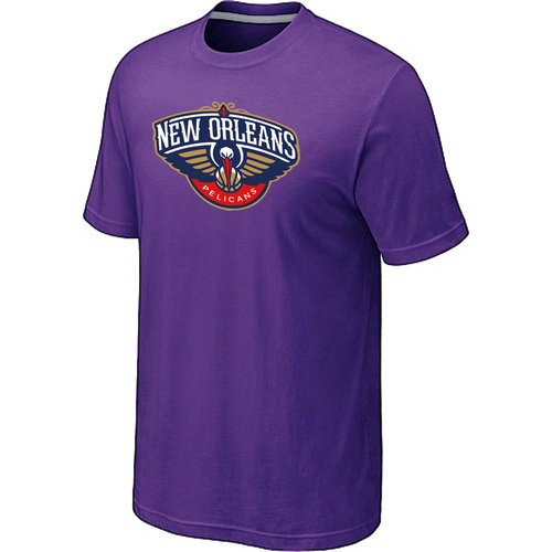 New Orleans Pelicans Big & Tall Primary Logo Purple T-Shirt