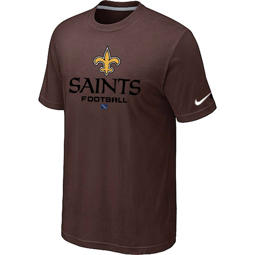New Orleans Sains Critical Victory Brown T-Shirt