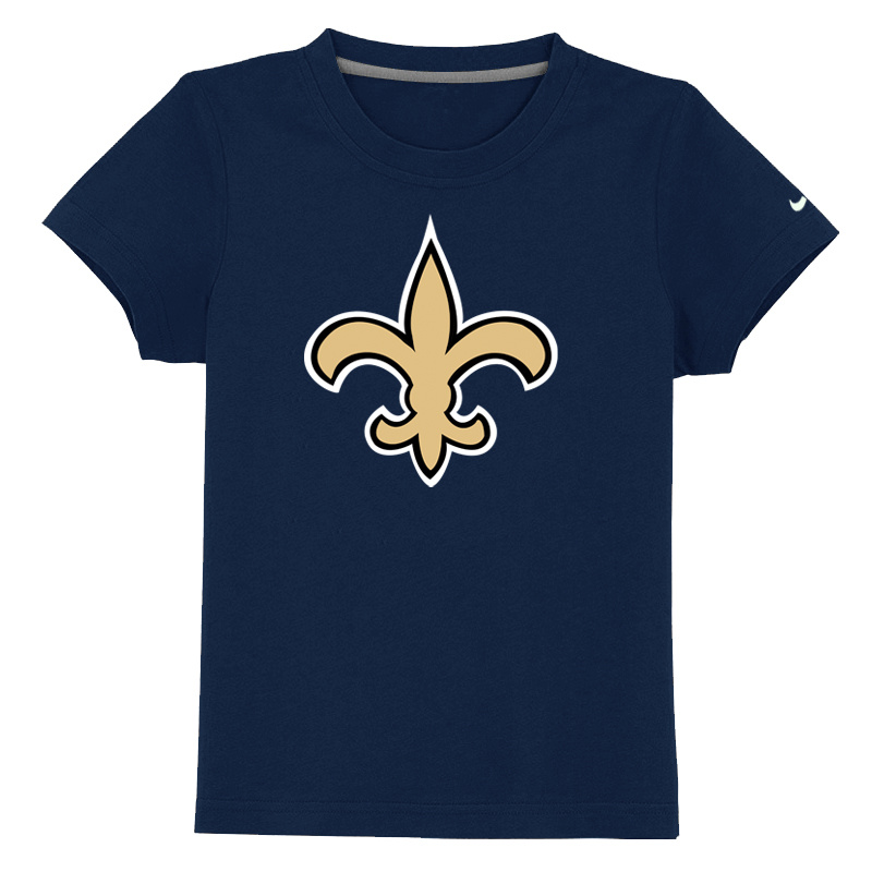 New Orleans Saints Authentic Logo Youth T-Shirt D.Blue