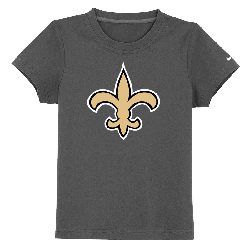 New Orleans Saints Authentic Logo Youth T-Shirt D.Grey