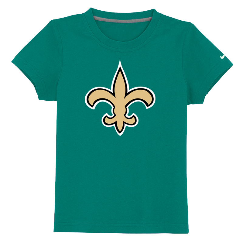 New Orleans Saints Authentic Logo Youth T-Shirt Green