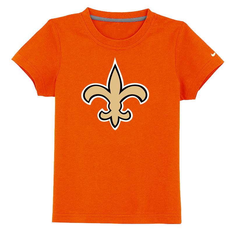New Orleans Saints Authentic Logo Youth T-Shirt Orange