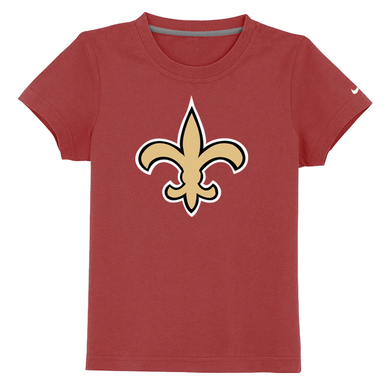 New Orleans Saints Authentic Logo Youth T-Shirt Red