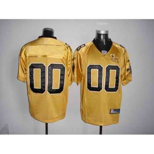 New Orleans Saints Men Customized gold Jersey