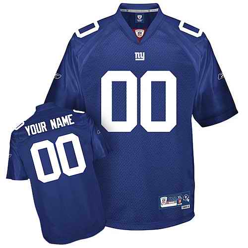 New York Giants Men Customized blue Jersey