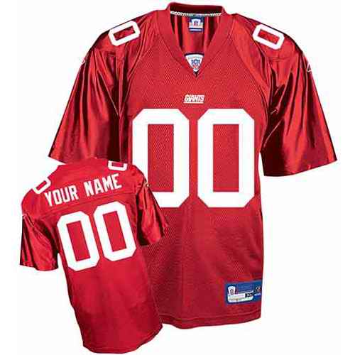 New York Giants Youth Customized red Jersey