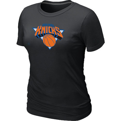 New York Knicks Big & Tall Primary Logo Black Women's T-Shirt