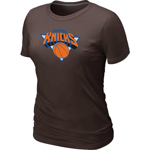 New York Knicks Big & Tall Primary Logo Brown Women's T-Shirt