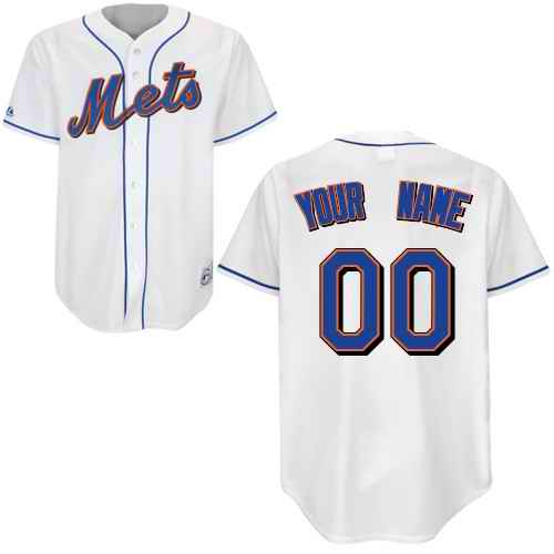 New York Mets White Man Custom Jerseys