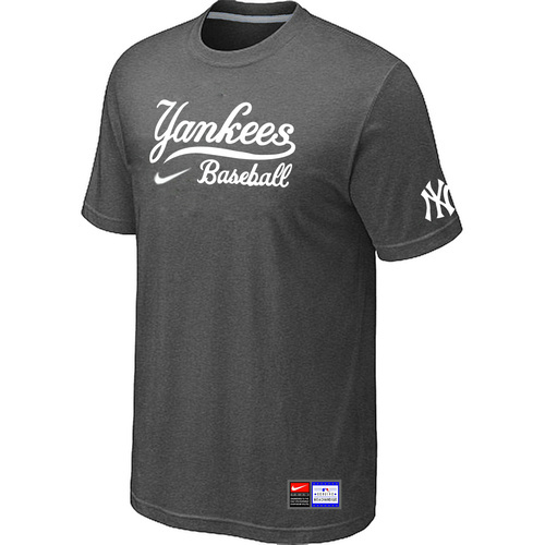 New York Yankees D.Grey Nike Short Sleeve Practice T-Shirt