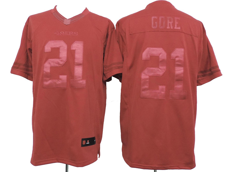 Nike 49ers 21 Gore Red Drenched Limited Jerseys