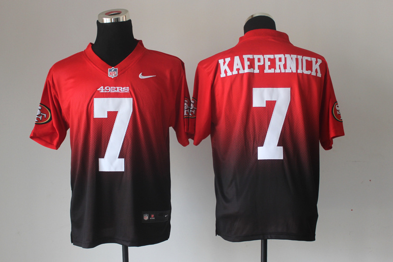 Nike 49ers 7 Kaepernick Fadeaway Elite Drift II Jersey