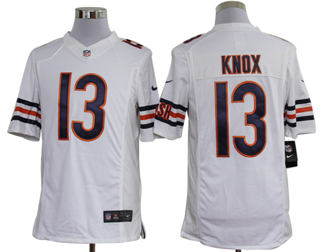 Nike Bears 13 Knox White Limited Jerseys