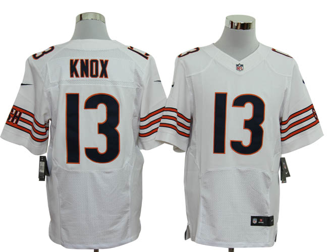 Nike Bears 13 Knox white Elite Jerseys
