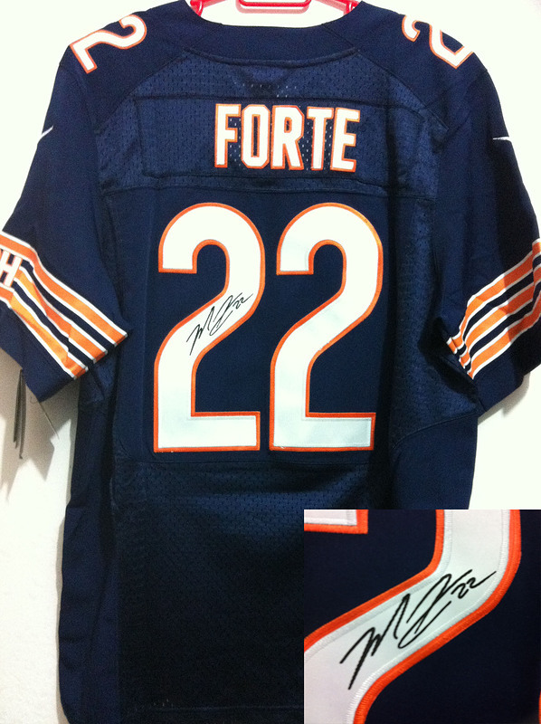 Nike Bears 22 Forte Dark Blue Signature Edition Jerseys