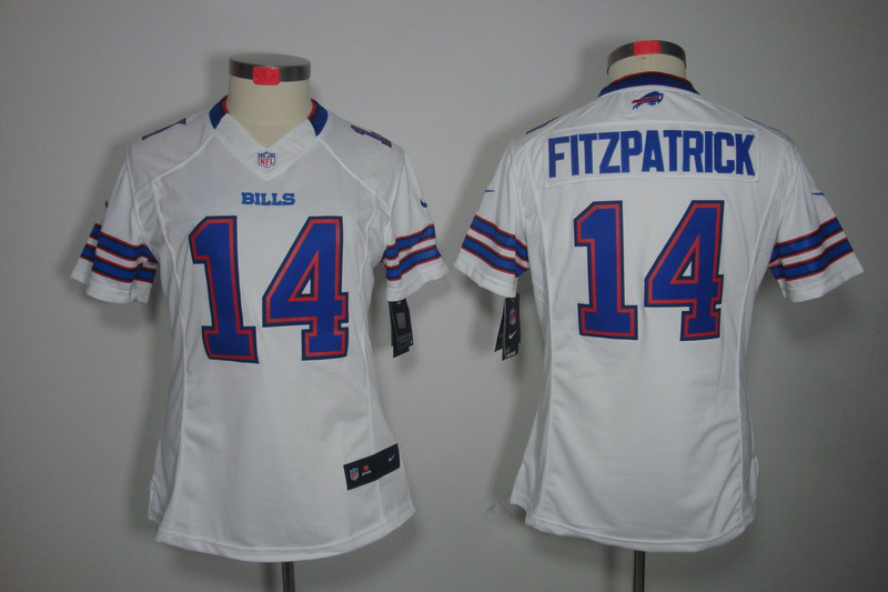 Nike Bills 14 Fitzpatrick White Women Limited Jerseys